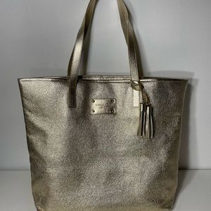 Michael Kors gold tote bag